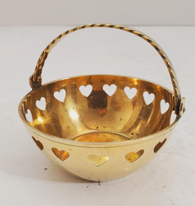 Brass Fruits Bowl Royal Look <b>Basket</b> With Handle Salad Fruit Snacks Handmade Natural Finish Kitchen Dining Table Use - Product Image 4