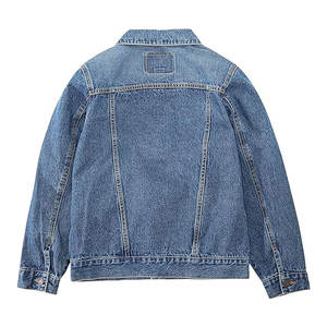 Denim Trucker <b>Jacket</b> Classic Casual Streetwear Fashion <b>Jacket</b> for Men and Women Durable Cotton Blend Button Up Denim <b>Jackets</b> - Product Image 2