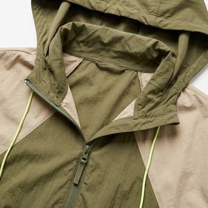 Conjunto Deportivo de 2 Piezas para Mujer, Color Verde Oliva, Chaqueta con Capucha, Pantalones Cortos de Cintura Alta, Tejido Transpirable de Spandex y Nailon, Ropa Casual de Primavera/Verano - Product Image 6