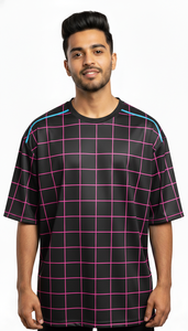 Camiseta Casual Oversize para Hombre, Sublimada, Estilo Urbano, Corte Regular, Transpirable, de Secado Rápido, en Poliéster/Algodón - Product Image 3