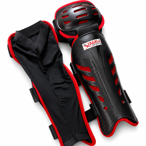 Protège-tibias de hockey sur glace IBERIA Premium |   Protège-tibias personnalisés, protection contre les impacts, absorption des chocs, design respirant - Product Image 3