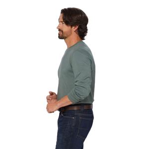 Camiseta de Manga Larga de Algodón para Hombre, Tejido de Punto, Color Sólido, Logotipo Personalizado, Transpirable, Informal, de Verano, Talla Grande, Venta al por Mayor, Alta Calidad - Product Image 2