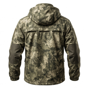 Mens Windproof <b>Waterproof</b> <b>Camo</b> Hunting <b>Jacket</b> Thermal Fleece Lined Heavy Duty Outdoor Shooting Sports Custom Logo Front Nylon - Product Image 2