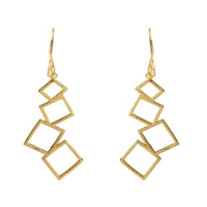 Pendientes de Latón con Acabado Oscuro, Color Chocolate, Acabado Sólido, Precio de Fábrica al por Mayor, Artesanía en Metal - Product Image 3