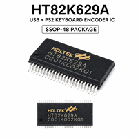 HT82K629A Encodeur de clavier USB PS2 IC SSOP-48 4.4V-5.5V Contrôleur multimédia HID Circuit intégré Composants électroniques