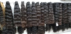 Extensiones de Cabello Humano Remy Natural Indio, Doble Trama a Máquina, Cabello Virgen, Ondulado - Product Image 4