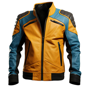 Chaqueta de Motocicleta de Cuero de Alta Calidad y Diseño Superior, Ropa de Motociclismo y Automovilismo, Chaqueta de Motociclista - Product Image 1