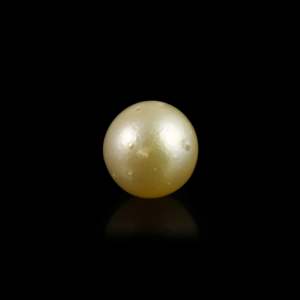 Natural Golden Pearl 5.05 Carat Certified Loose Pearl for Jewelry Making - Product Image 2