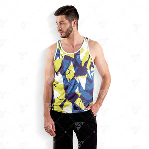 Camisetas Deportivas Personalizadas al por Mayor para Gimnasio, Fitness, Running, para Hombre, con Estampado Urbano, Transpirables, de Secado Rápido, Poliéster/Algodón - Product Image 6