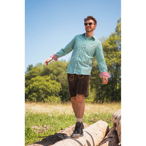 Hot Sale Traditional Breathable Summer German Bavarian Oktoberfest Long Sleeve Cotton <b>Men</b> Casual Fashion <b>Dress</b> Shirt - Product Image 4