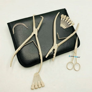 Kit de pinces professionnelles pour extensions de cheveux à micro-perles, logo personnalisé, type micro-anneaux, outils durables en acier inoxydable pour extensions de cheveux - Product Image 5