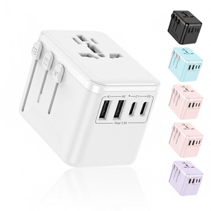 Universal Compact Travel Adapter Travel Adapter USB PD Ports Portable Charger Plug Travel Socket Converter for US/EU/AU - Product Image 1