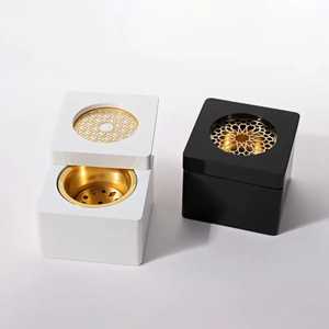 Ensemble brûle-encens en nacre incrustée avec boîte de rangement et support, encensoir arabe Bakhoor, diffuseur de parfum de table - Product Image 2