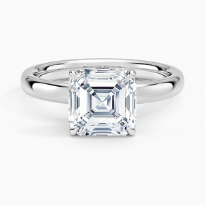 แหวน BOJ รุ่น 063 ทรง Asscher เงินแท้ 925 ประดับเพชรเดี่ยว Elodie น้ำหนัก 2 กะรัต สี D ความสะอาด VVS1 เพชรโมอิสซาไนต์ รับรองโดย GRA ราคาถูก ขายดี - Product Image 1