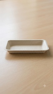 Plato Rectangular Premium de 7 Pulgadas de Bagazo de Caña de Azúcar Natural, Compostable, Ecológico y Desechable - Product Image 2
