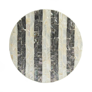 โต๊ะข้างหรูหราประดับเปลือกหอยมุก โต๊ะโมเสกตกแต่งห้องนั่งเล่น เฟอร์นิเจอร์ส่งออก เก้าอี้เปลือกหอยมุก - Product Image 3