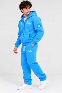 Conjunto Deportivo de Dos Piezas para Hombre, Sudadera con Capucha y Pantalones de Chándal de Forro Polar Personalizados, con Cierre Completo, Bordados, Estilo Urbano, Venta al Por Mayor - Product Image 3