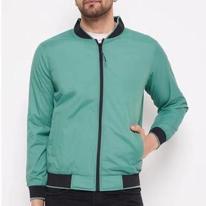 OEM Men's <b>Canvas</b> Bomber <b>Jacket</b> with Zipper Closure Waterproof Anti-UV Breathable Eco-Friendly Low MOQ - Product Image 1