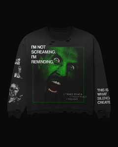 Sweat-shirt à capuche DGT pour homme, style streetwear, col rond, imprimé numérique, effet délavé et vieilli, 100 % coton, collection Printemps 2026 - Product Image 6