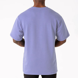 T-shirt Homme Oversize Personnalisé 100% Coton Épais 300 g/m² Motif Uni Streetwear Été Livraison Rapide - Product Image 3