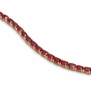 Natural <b>Ruby</b> Stone <b>Bracelet</b> 925 Sterling Silver Red Gemstone Tennis <b>Bracelet</b> Fine Jewelry for Women - Product Image 3