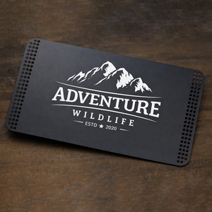 Tarjeta de Visita de Lujo con Logotipo Personalizado, Plateada en Zinc, Impresión en Serigrafía, Negra - Product Image 2