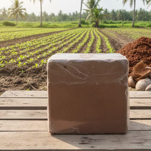 บล็อกใยมะพร้าวฟอกสะอาด 5 กก. ขายส่ง ขนาด 30x30x15 ซม. ค่า EC ต่ำ <0.5 วัสดุปลูกพืช - Product Image 1