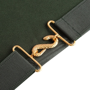Past Sovereign Grand Master Allied Masonic Degrees <b>Apron</b> Forest Green Velvet With Gold Fringe <b>White</b> Body, Adjustable Belt, Pre - Product Image 5