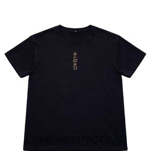 T-shirt Homme Col Montant Oversize en Molleton 100% Coton Lourd de Haute Qualité avec Motif Sérigraphié Anti-Boulochage - Product Image 1