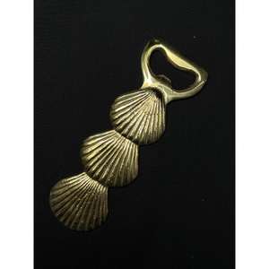 Abridor de Botellas de Latón con Diseño de Concha Marina, Hecho a Mano, Diseño Personalizado, Accesorios de Bar de Lujo, Artículos para Hoteles, Comida Fina, Diseño Elegante y Antiguo - Product Image 2