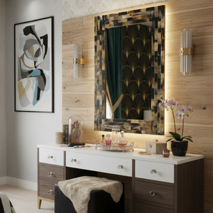 Luxury Resin Framed <b>Wall</b> <b>Mirror</b> 24x36 Inch | Modern Decorative Frame Design | Stylish Large <b>Mirror</b> <b>for</b> Home,Living Room, Bedroom - Product Image 4