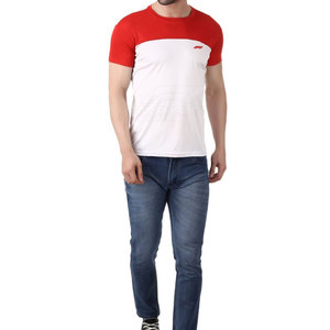 T-shirt décontracté pour homme, couleur unie, coupe classique, imprimé, 100% coton, léger, lavé, idéal pour l'été - Product Image 3