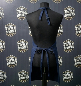 Delantal de Algodón Azul Marino Tejido, Unisex, Uniforme para Personal de Restaurante y Bar, Duradero, Reutilizable, Suave e Higiénico - Product Image 3