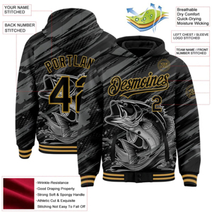 Sudadera con Capucha para Hombre, Sublimada, 100% Algodón, Tejido de Rizo, Manga Larga, Ropa Deportiva de Invierno, para Entrenamiento, Fútbol Americano, Rugby - Product Image 6