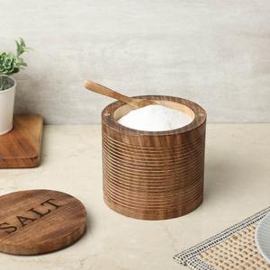 Pot à sucre unique en bois, récipient de rangement pour fruits secs, idéal pour la décoration de la cuisine à la maison, à l'hôtel ou au restaurant - Product Image 2