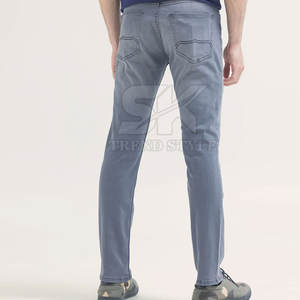 Pantalones de mezclilla para hombre de alta calidad, lavados, fabricados en fábrica, venta al por mayor, precio razonable - Product Image 3