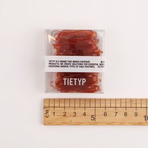 TIETYP <b>Hair</b> Ties Elastic Rubber Bands Solid Color Minimalist Modern Daily Use Women Pack Carton Packaging Made in Korea - Product Image 6