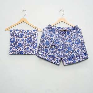 Conjunto de Pijama de Algodón Modal para Mujer, Personalizado, de Manga Corta con Cierre de Botones, Estampado Digital, Secado Rápido, Transpirable, para Verano y Otoño - Product Image 2