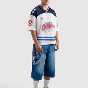 Maillot de football américain personnalisé en sublimation, vente en gros, maillot ample en mesh surdimensionné - Product Image 5