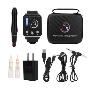 Máquina de Tatuaje Inteligente Tipo Reloj, Kit de Pistola de Maquillaje Permanente Portátil para Artistas del Tatuaje Principiantes - Product Image 1