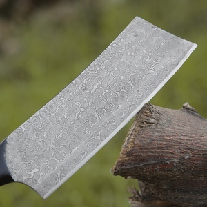 Couteau de boucher artisanal style Damas, manche ergonomique, approvisionnement en gros, hachoir à viande haut de gamme, ambidextre, étui en cuir - Product Image 5