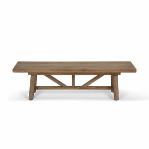 Table à manger au design minimaliste avec plateau carré en bois et structure en teck pour ensemble de jardin - Product Image 5