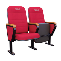 Chaise d'auditorium EVO1101 de haute qualité, design classique luxueux, pour salle de théâtre, école, hôpital, cinéma, pliable, mobile, plusieurs couleurs