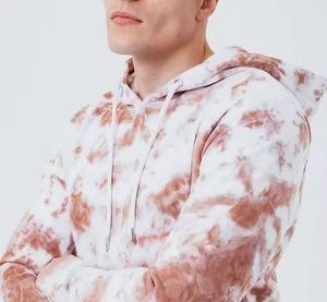 Conjunto Deportivo Informal de Algodón con Capucha y Estampado Tie Dye para Hombre, con Bolsillos Laterales y Cierre con Cordón, para Primavera - Product Image 3