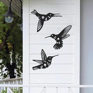 Décoration murale en métal Colibri, découpe laser, motif floral, décoration moderne pour la maison, forme irrégulière, pièce unique faite à la main - Product Image 6