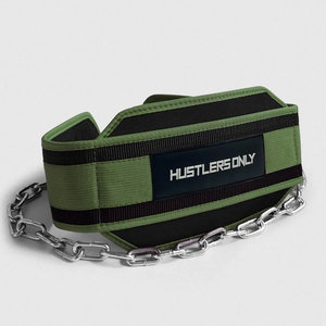 Ceinture de musculation pour l'entraînement de force et la musculation en dips, avec soutien dorsal, robuste, avec chaîne en acier - Product Image 2