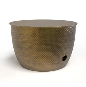 Support de tuyau d'arrosage en métal martelé robuste pour jardin, pot décoratif extérieur, rangement de tuyau d'eau de qualité supérieure - Product Image 6