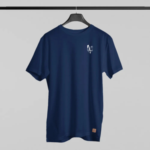 T-shirt pour homme noir à manches régulières, col rond, coupe classique, jersey décontracté en coton, séchage rapide, respirant, imprimé en sérigraphie - Product Image 4