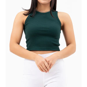 Hot Sale New Design <b>Women</b> Plus Size Casual Tank <b>Top</b> Summer Gym Wear Sleeveless Crop Tank <b>Top</b> - Product Image 1