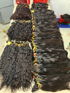 Extensions de cheveux vierges vietnamiens en vrac, fines, pour permanente et fusion, toutes couleurs, teinture personnalisée, poids personnalisé, cuticules intactes - Product Image 5
